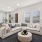Open Concept living area with large couch