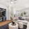 Spacious living area with entertainment system